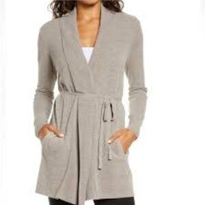 Barefoot Dreams Women's Cardigan - Light Gray